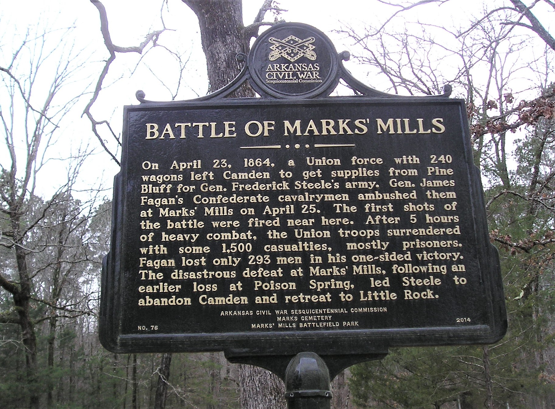 Battle of Marks' Mills Marker
