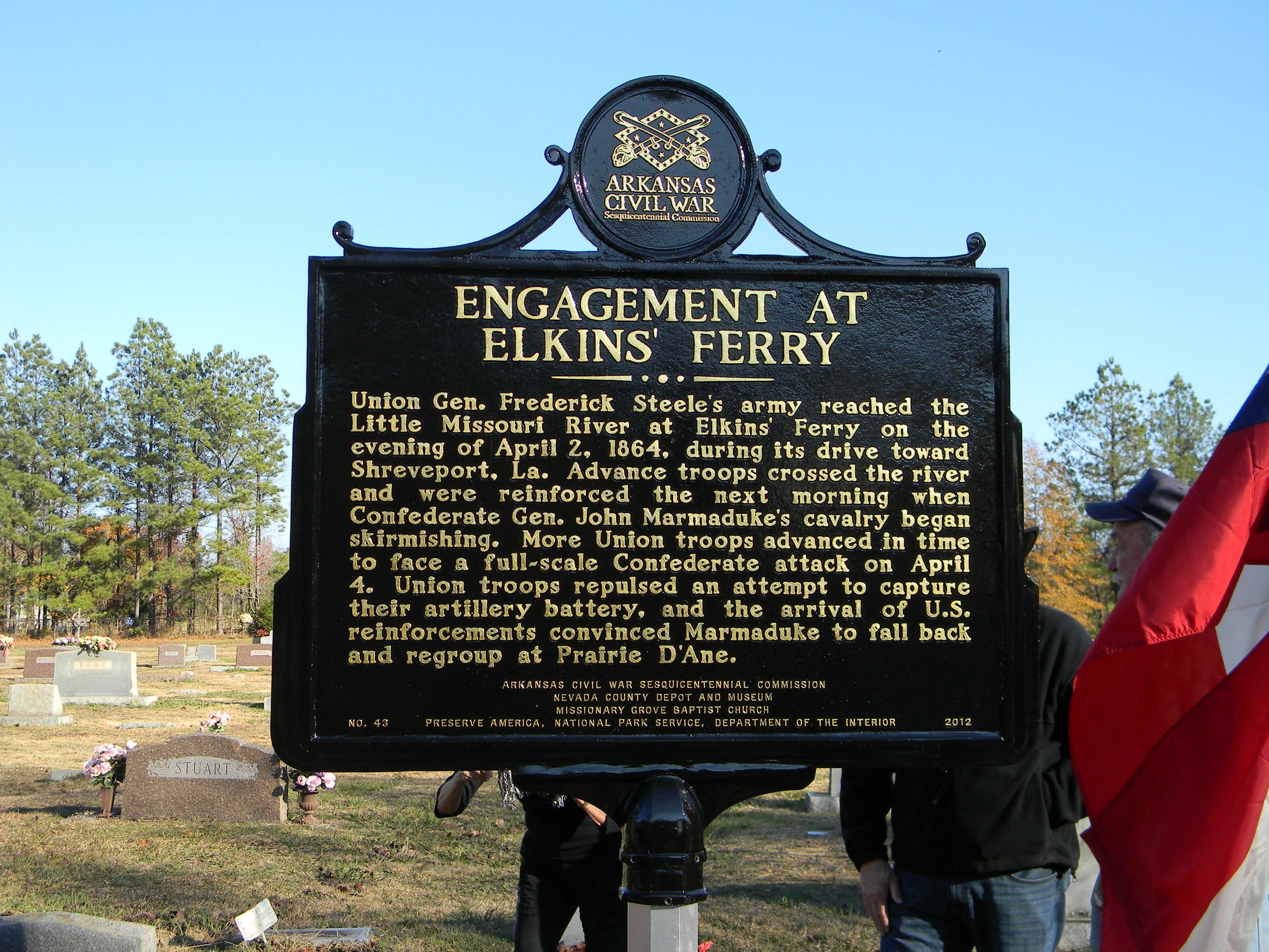 Engagement at Elkins' Ferry Marker