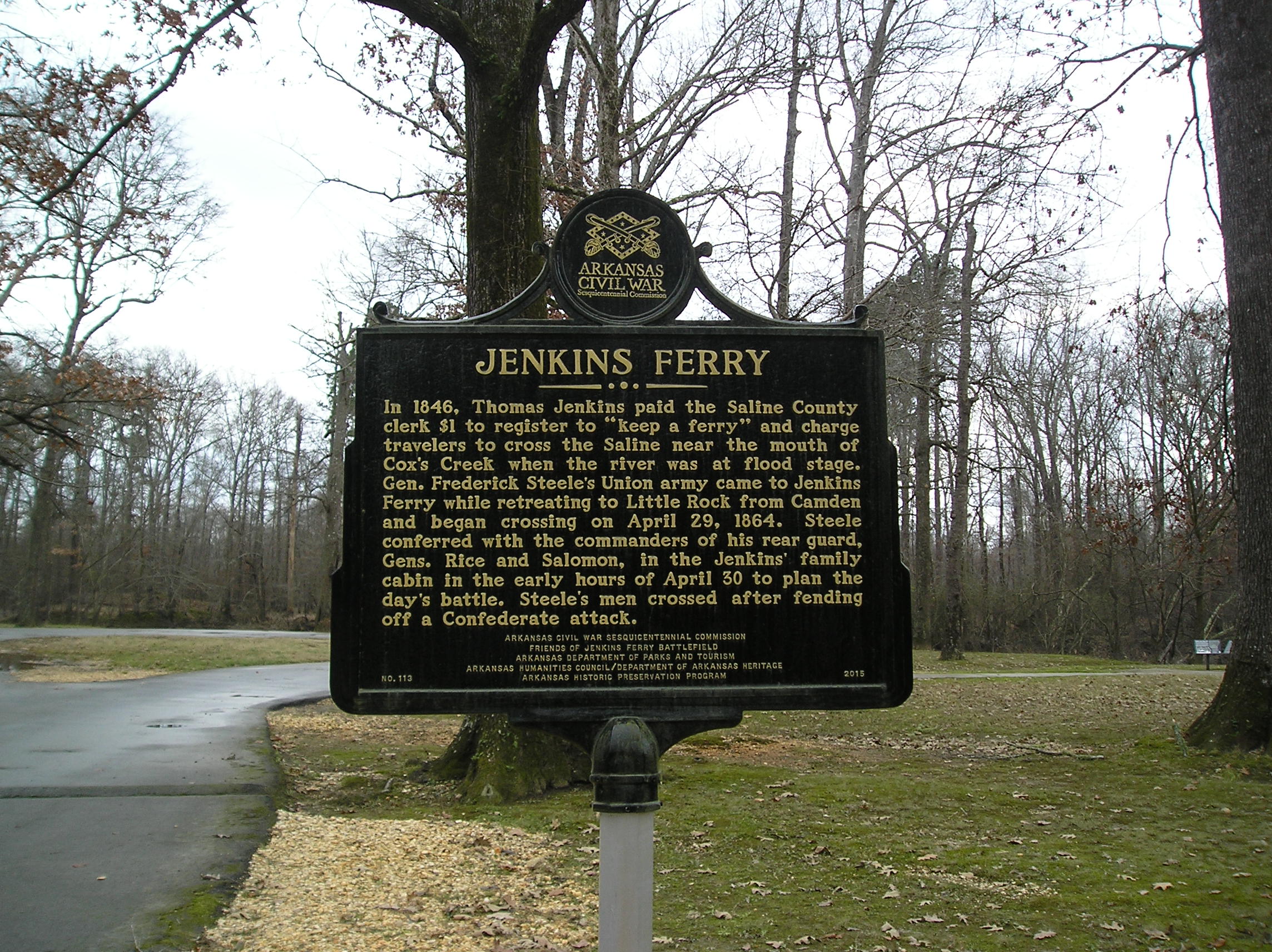 Jenkins' Ferry Marker