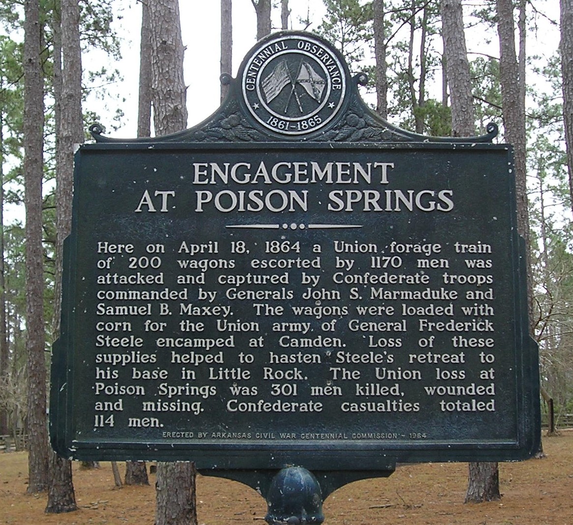 Engagement at Poison Springs Marker