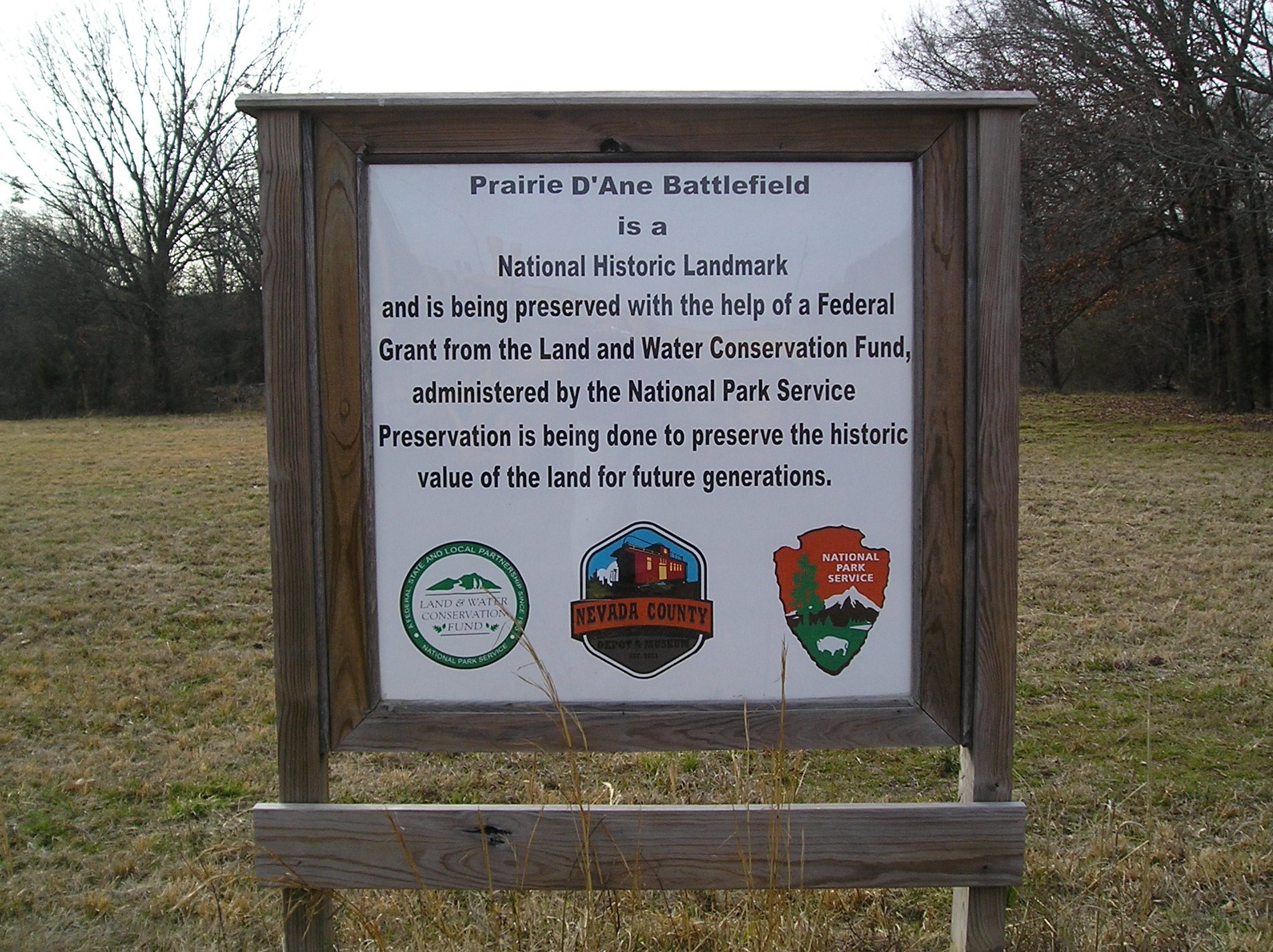 Prairie D'Ane Battlefield as a National Historic Landmark