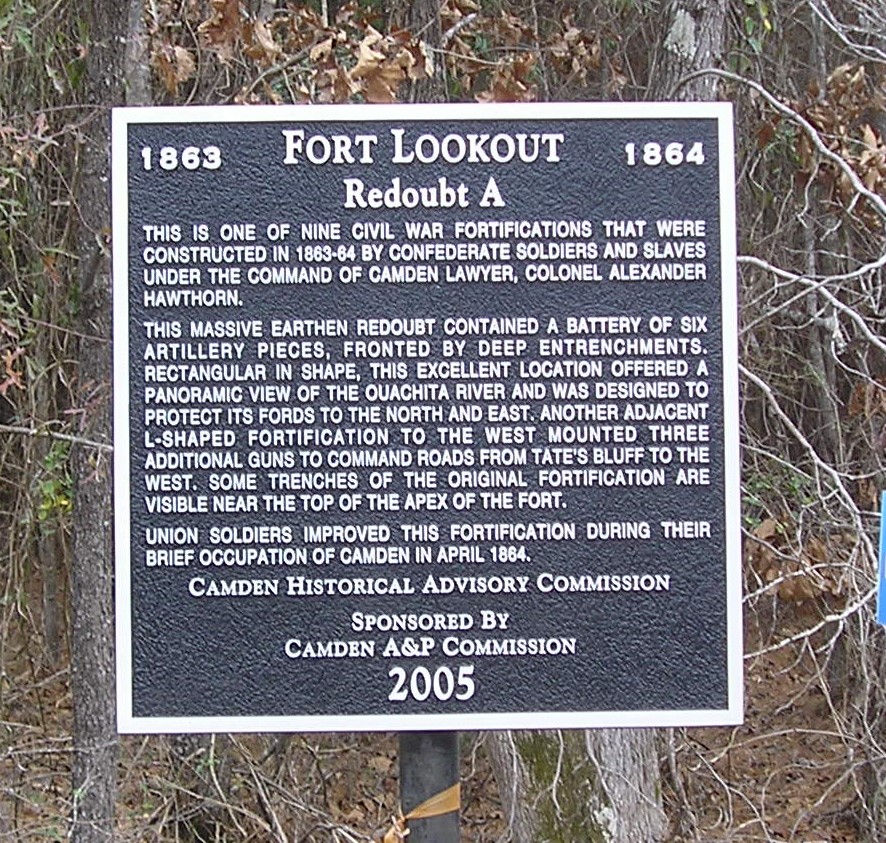 Redoubt A - Fort Lookout Marker