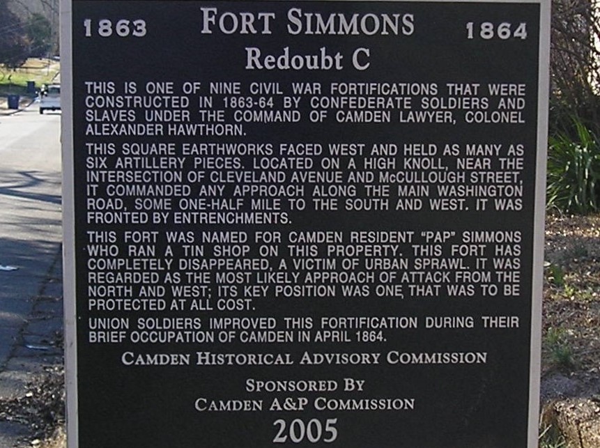 Redoubt C - Fort Simmons