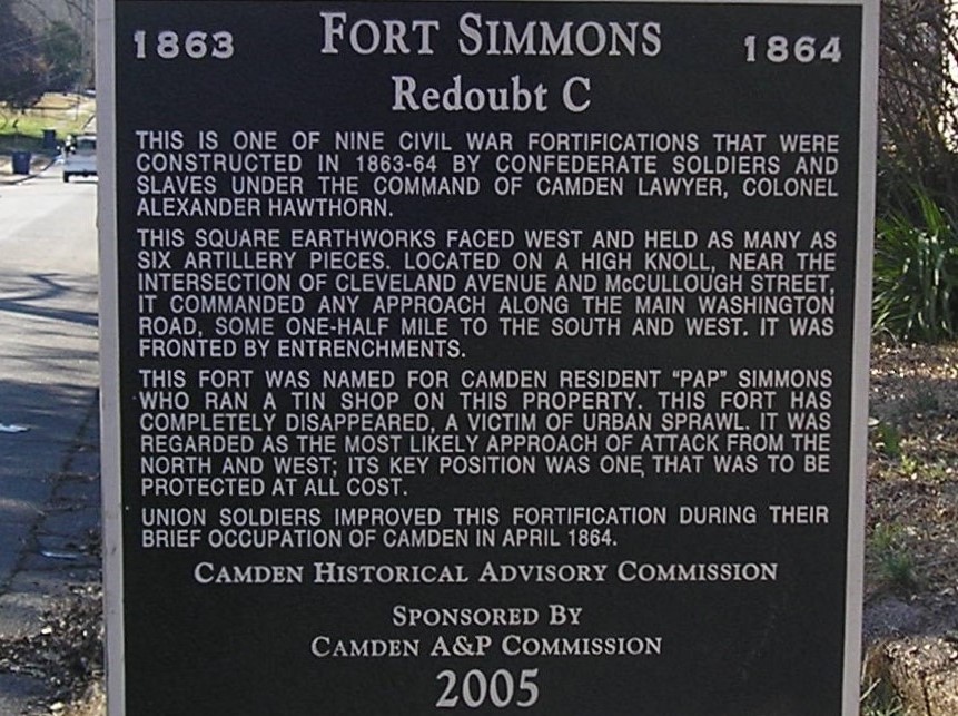 Redoubt C - Fort Simmons